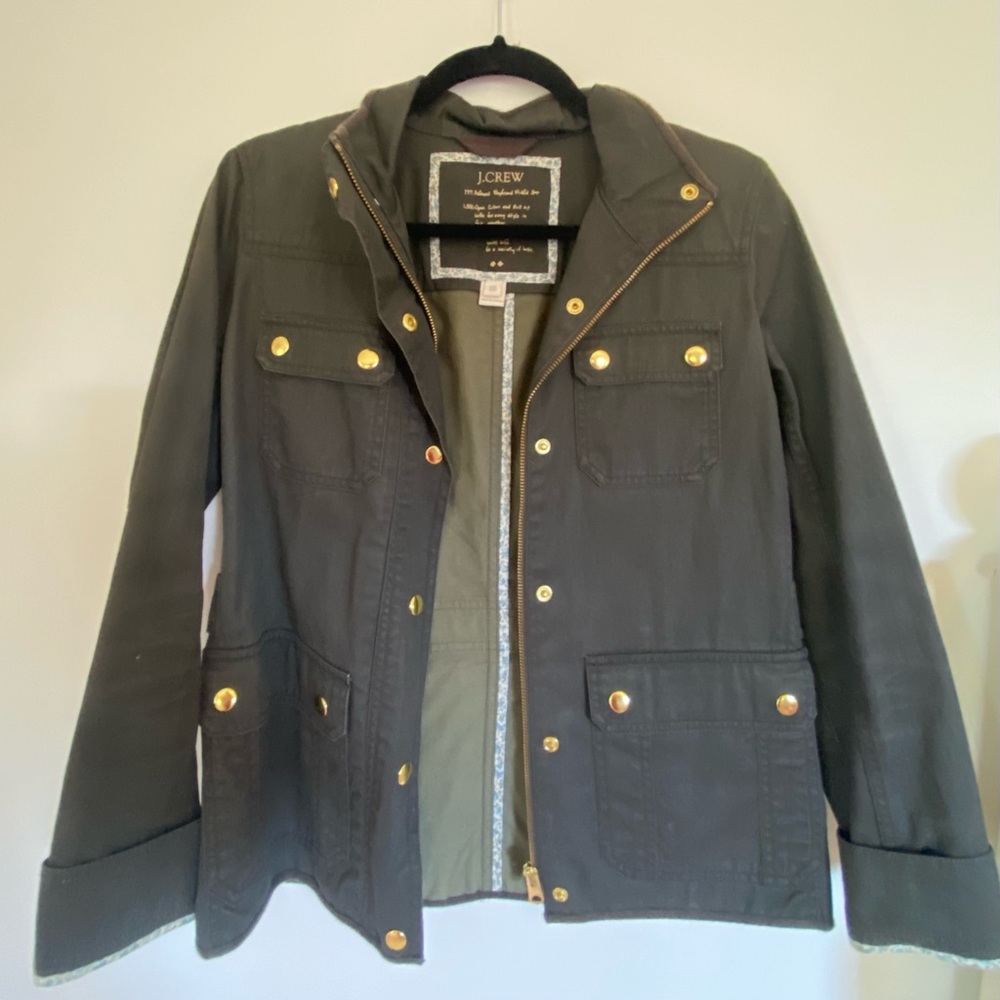 Olive green J. Crew jacket